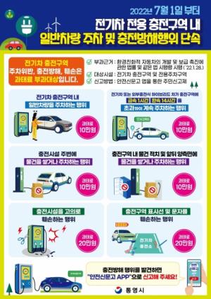친환경자동차법 위반 행위 안전신문고 앱을 통한 과태료 부과 실시